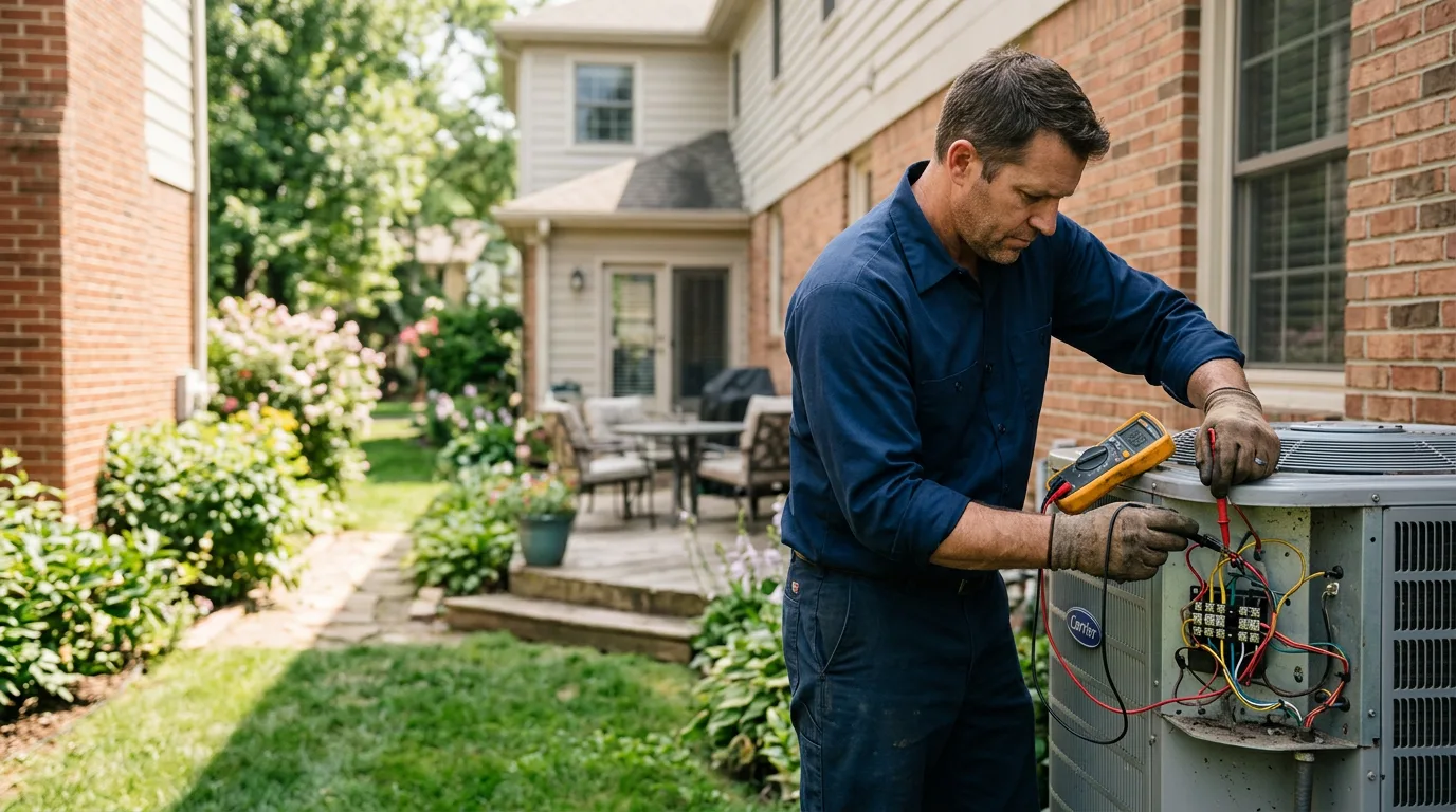 HVAC technician working near Willow Grove, PA